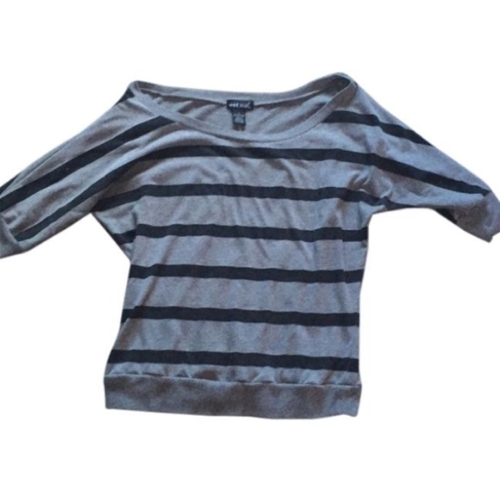 Grey/Black Striped Shirt